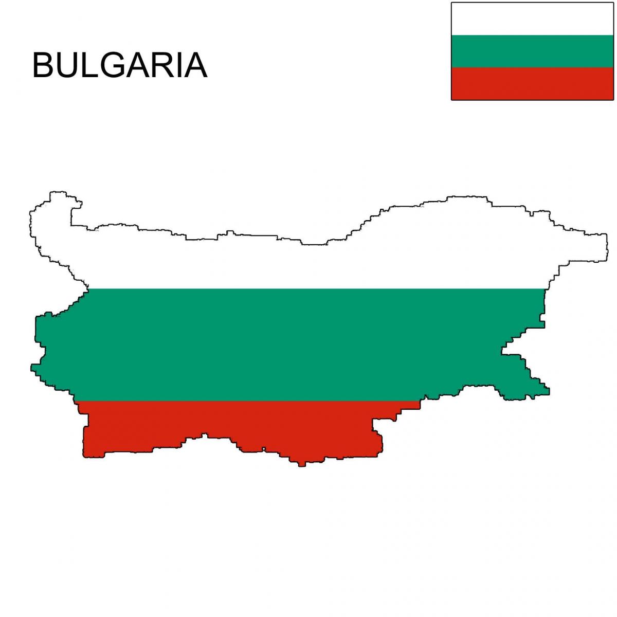Bulgaria mappa bandiera