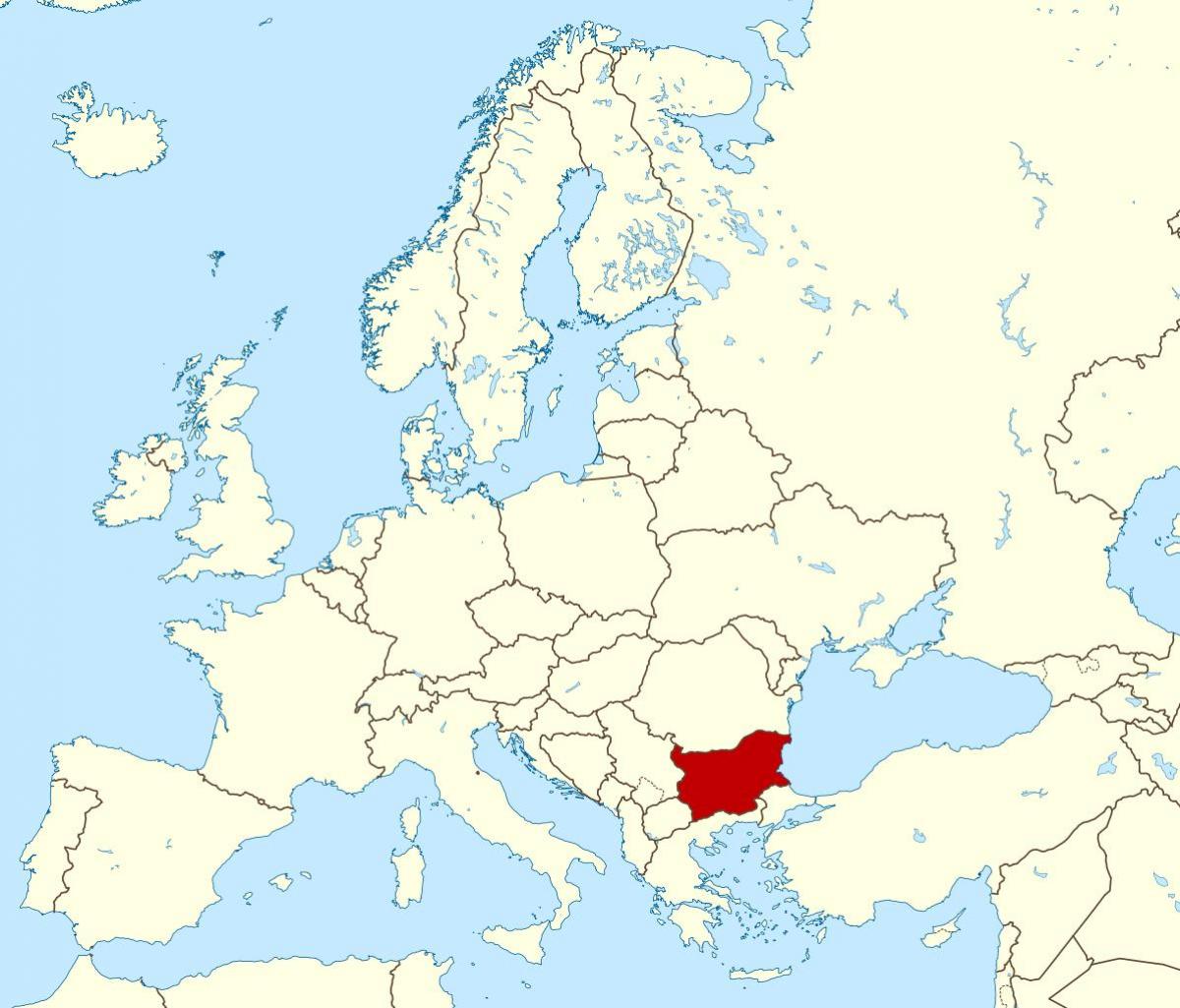la mappa mostra la Bulgaria