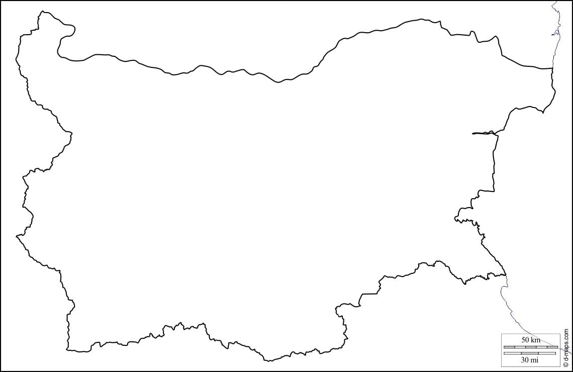 mappa di Bulgaria e della struttura della mappa