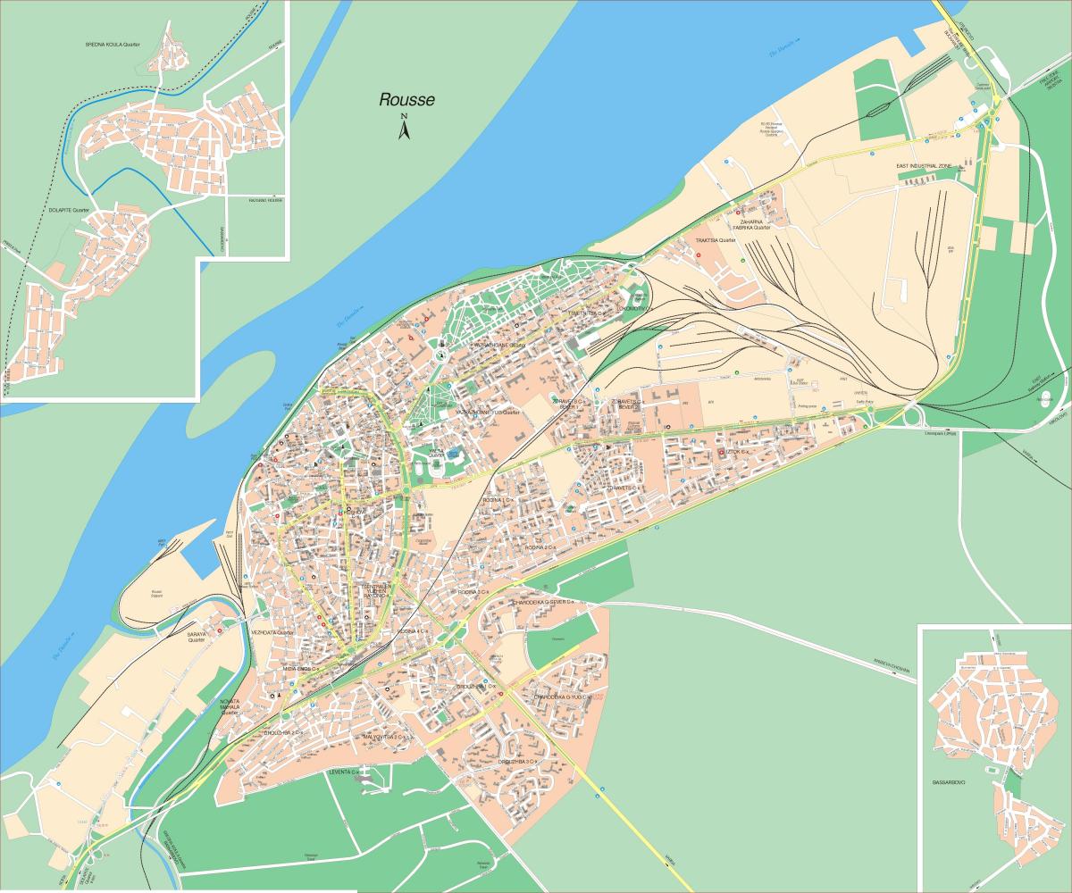 rousse, Bulgaria mappa