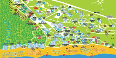 Mappa di albena, Bulgaria