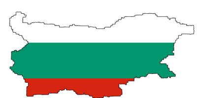 Bulgaria mappa bandiera