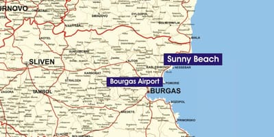 Bulgaria spiagge mappa