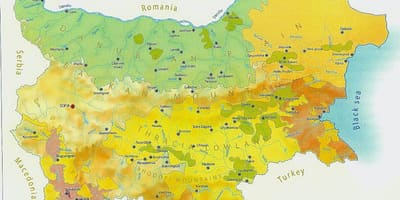 Mappa di Bulgaria clima