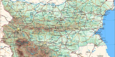 Mappa di costa bulgara