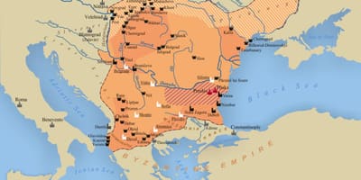 Mappa dell'impero bulgaro