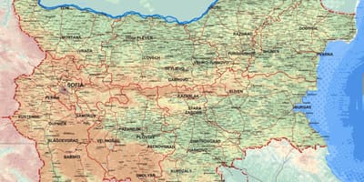 Mappa della mappa della mappa della Bulgaria